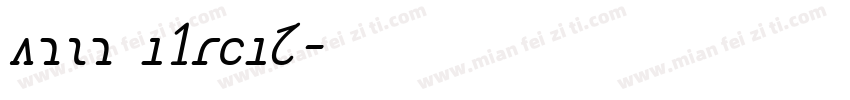 Mono italic字体转换